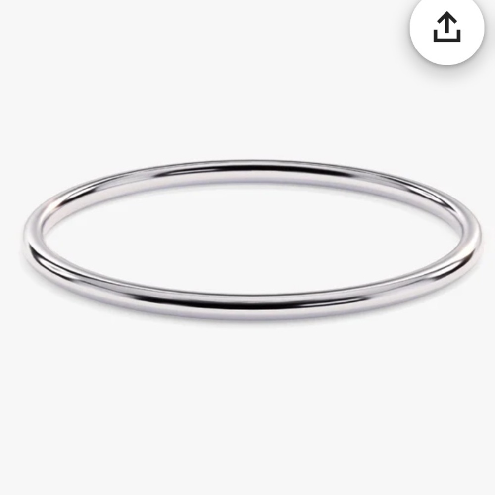 14k White Gold 1mm Ring